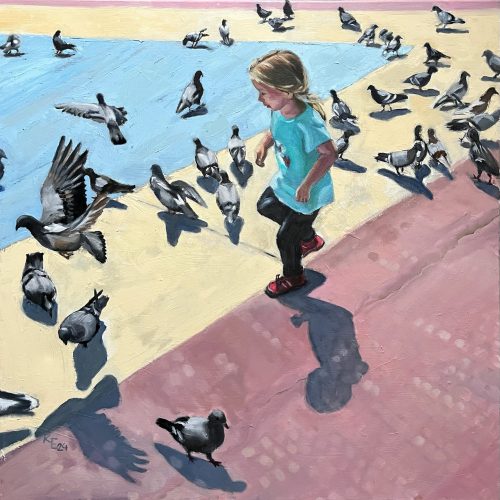 O.T., 80 x 80 cm, Öl auf Leinwand, sold/verkauft