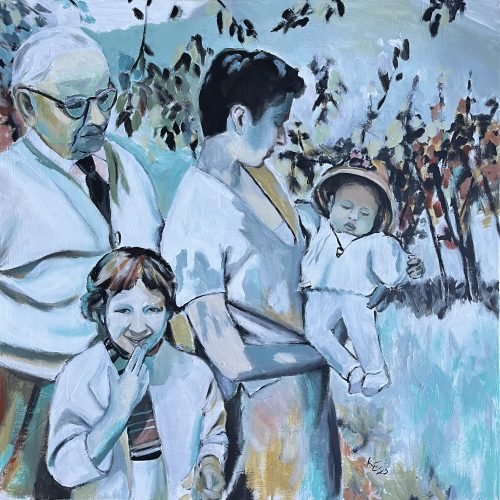 70 x70 cm, Öl auf Leinwand