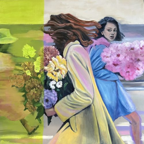 The fleeting moment, 100 x 100 cm, Öl auf Leinwand